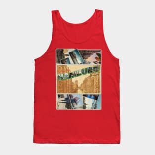 Greetings from Hamburg in Germany vintage style retro souvenir Tank Top